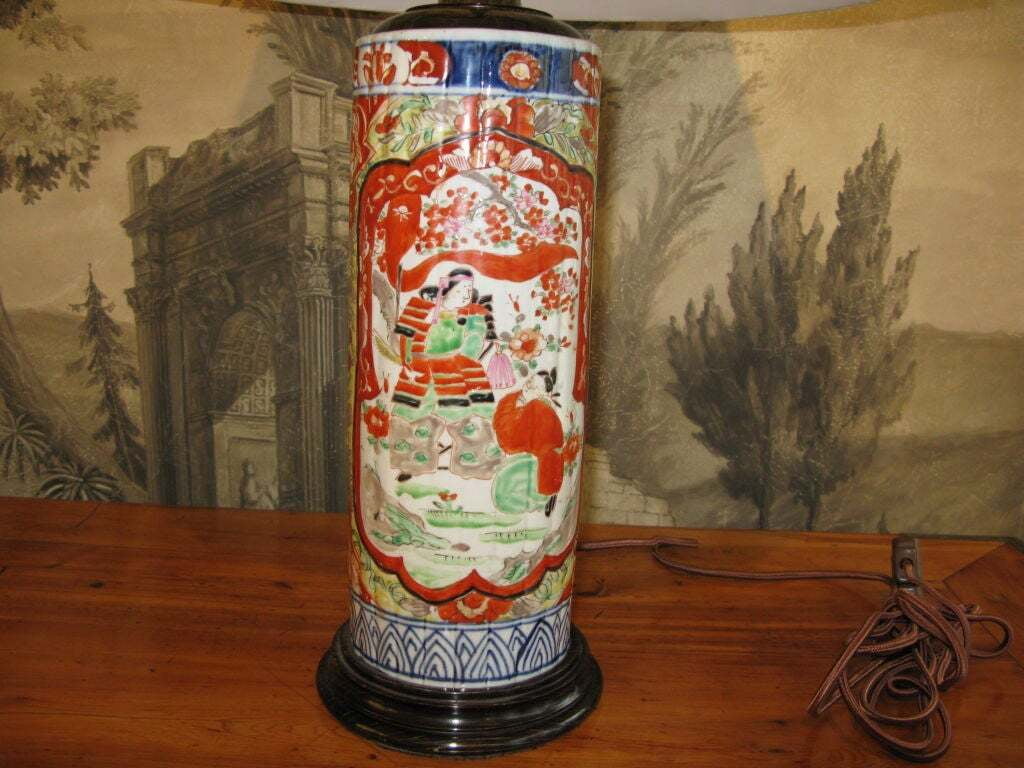 19th Century Japanese Imari Lamp